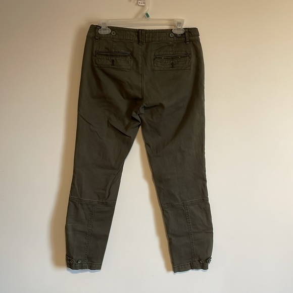 Pilcro and the Letterpress Hyphen Pants 27 Olive Green Skinny Utility Casual - Picture 8 of 16